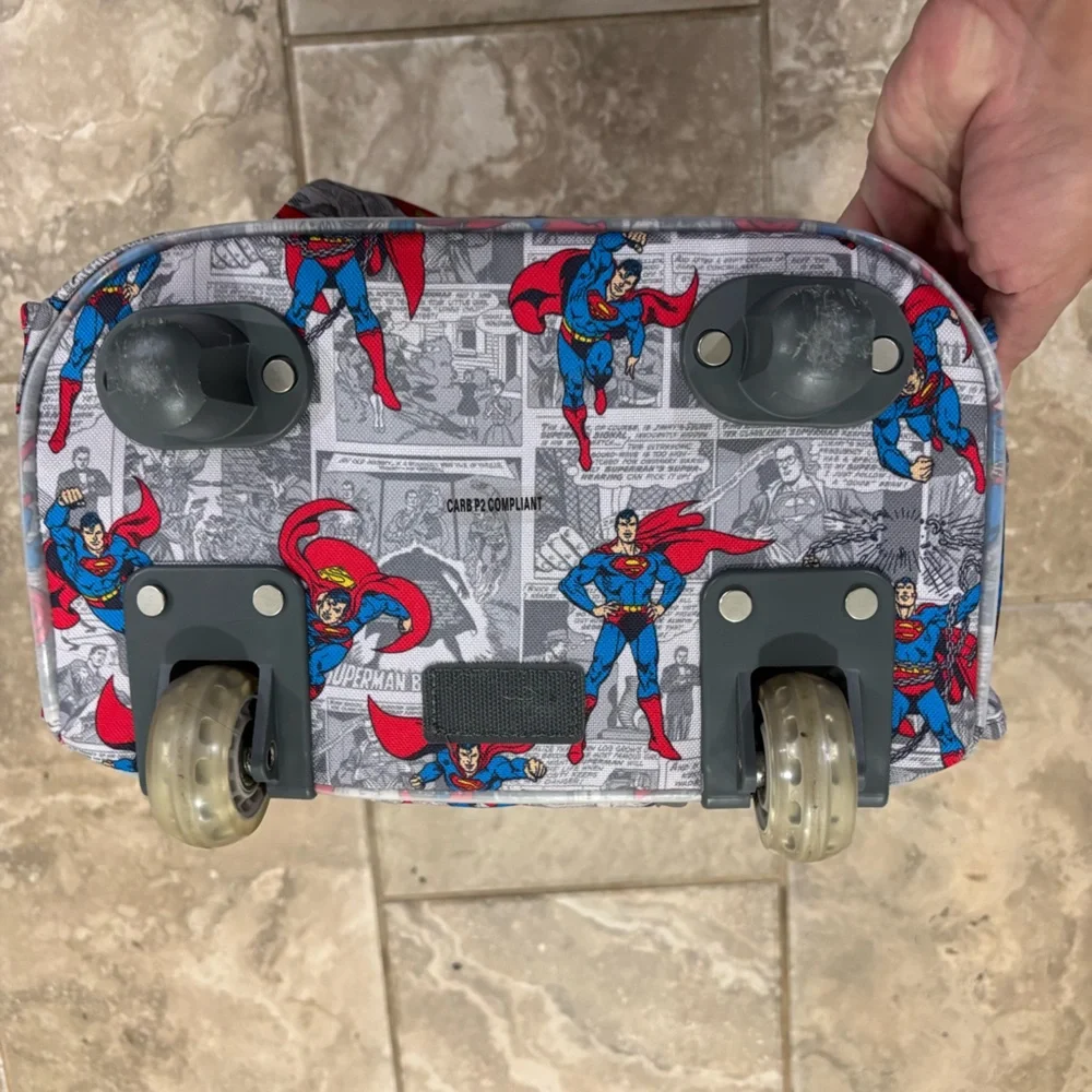 Pottery Barn Kids DC Superman Rolling Backpack‎